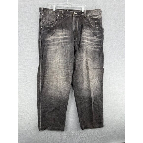 X-Clusive by South Pole Baggy Y2K Jeans Mens 48x28 Hip Hop Streetwear Fade - Picture 4 of 10